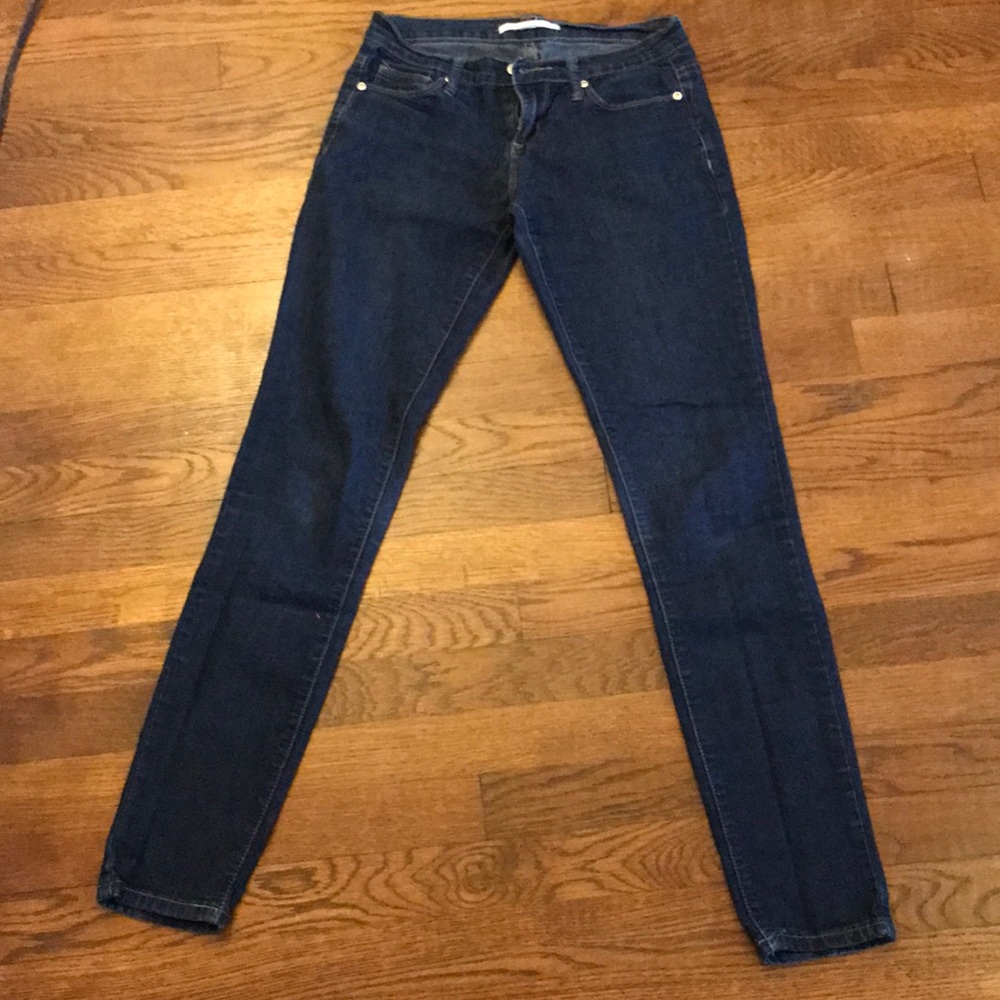 Mid-Rise Dark Denim Jeans